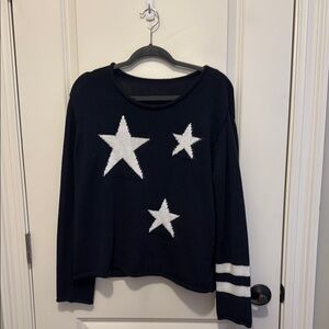 Women's Navy Star Sweater